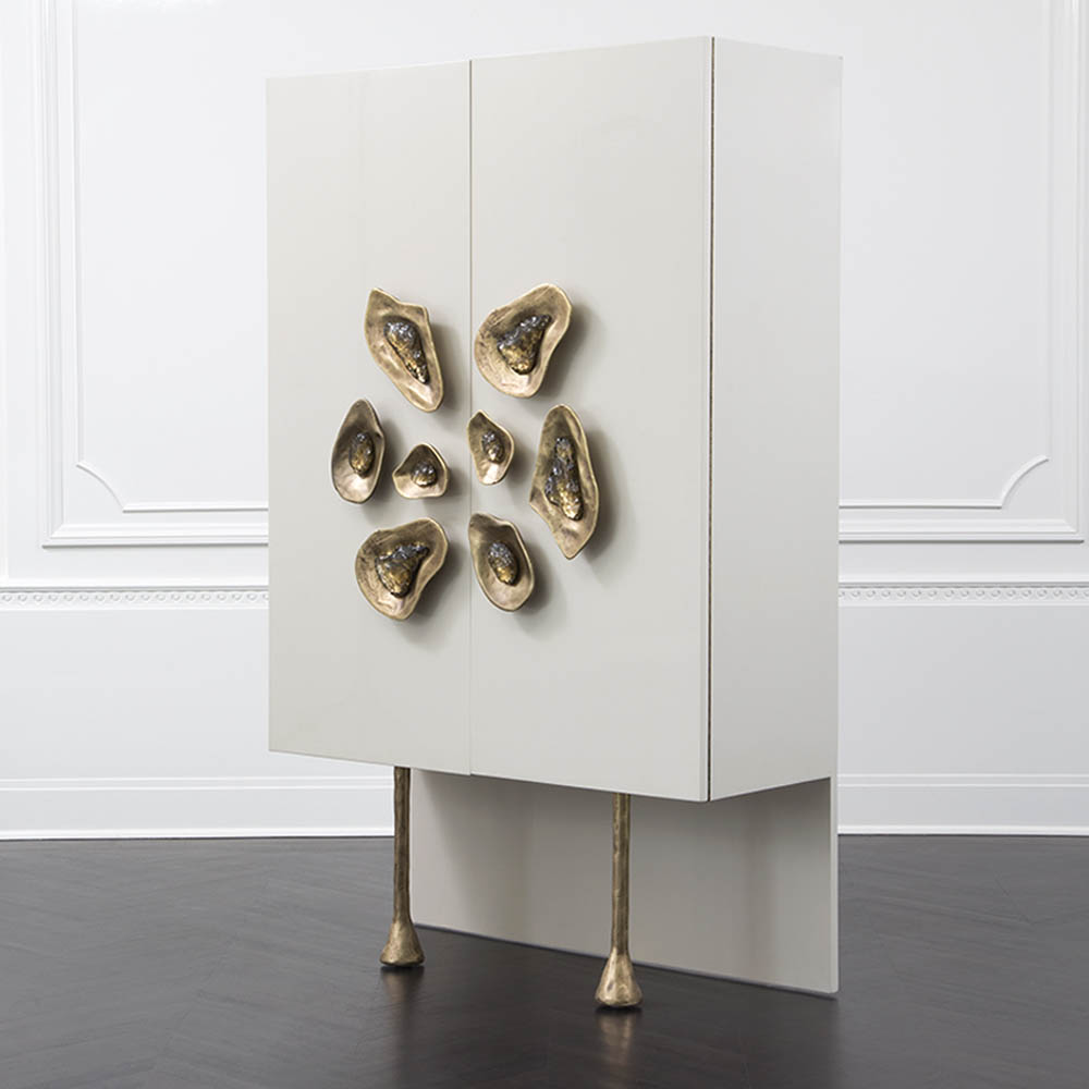 CRESCENT CABINET - IVORY LAQUER image number 0